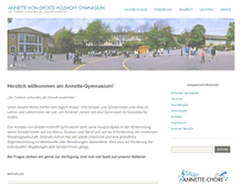 Tablet Screenshot of annettegymnasium.de